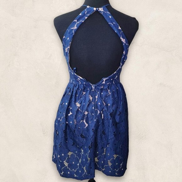 JODI Kristopher Lace Sleeveless High Neck Mini Dress Size 3 - Picture 4 of 8